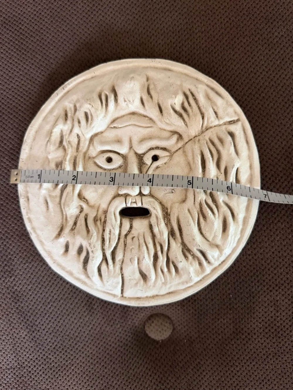 Rome-Mouth of Truth Ceramic Wall Plaque 7” - Picture 4 of 4